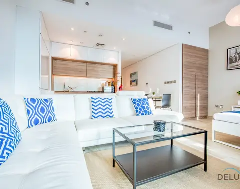 وحدة استوديو قريبة من الشاطئ بإطلالة على قناة المارينا والبحر، Studio One — دبي مارينا — photo 5