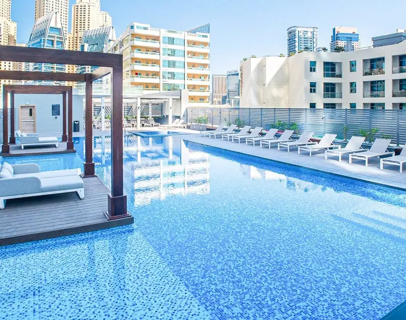 وحدة استوديو قريبة من الشاطئ بإطلالة على قناة المارينا والبحر، Studio One — دبي مارينا — photo 23