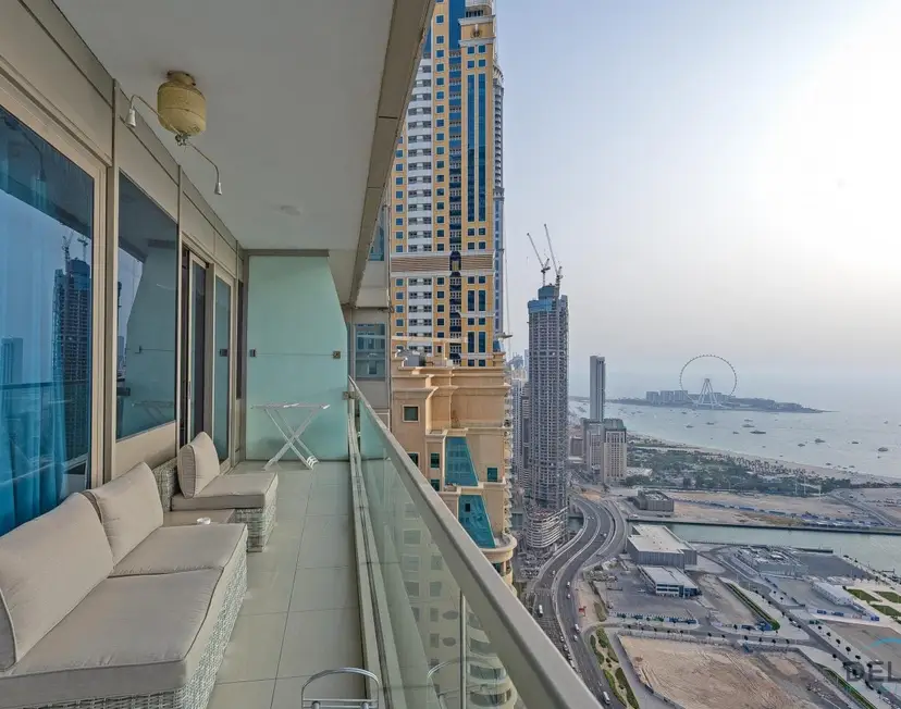 آپارتمان ۱ خوابه با چشم‌انداز زیبا در Ocean Heights — دبی مارینا — photo 12