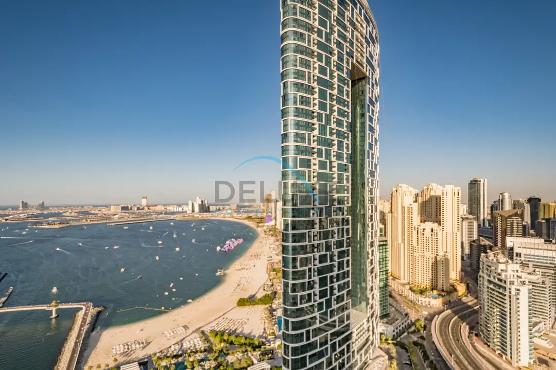 Appartement 3 chambres avec vue sur la mer, chambre pour assistant et balcon — Dubai Marina