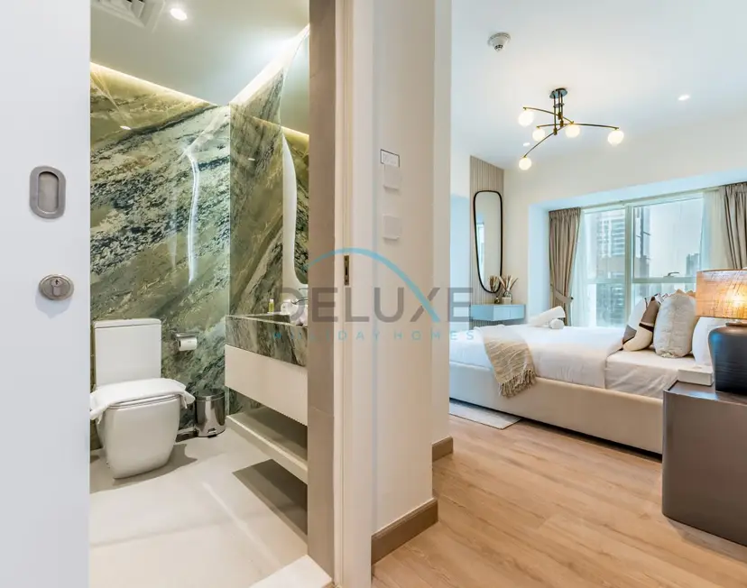 Appartement de 2 chambres modernisé avec vue partielle sur la mer, proche du tramway de Dubaï — Dubai Marina — photo 26