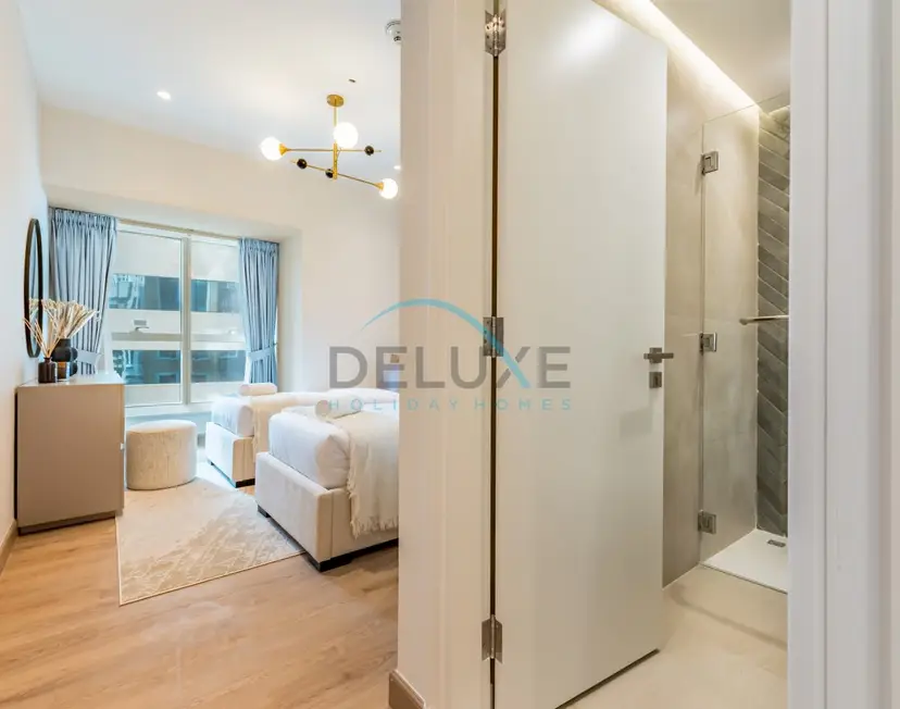 Appartement de 2 chambres modernisé avec vue partielle sur la mer, proche du tramway de Dubaï — Dubai Marina — photo 12