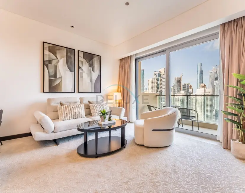 Appartement 1 chambre en étage élevé, balcon avec vue sur le canal de Dubaï — Dubai Marina — photo 4
