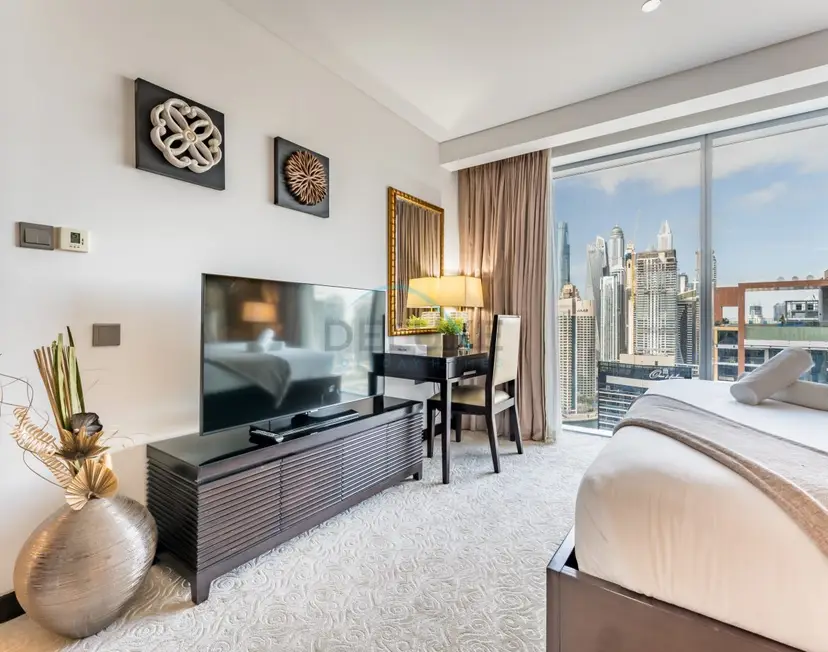 Appartement 1 chambre en étage élevé, balcon avec vue sur le canal de Dubaï — Dubai Marina — photo 9